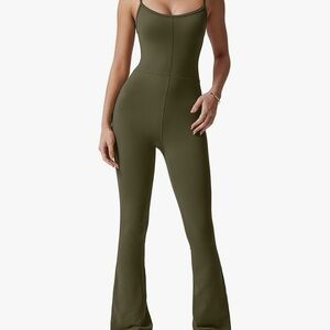Olive Green Women's Jumpsuit